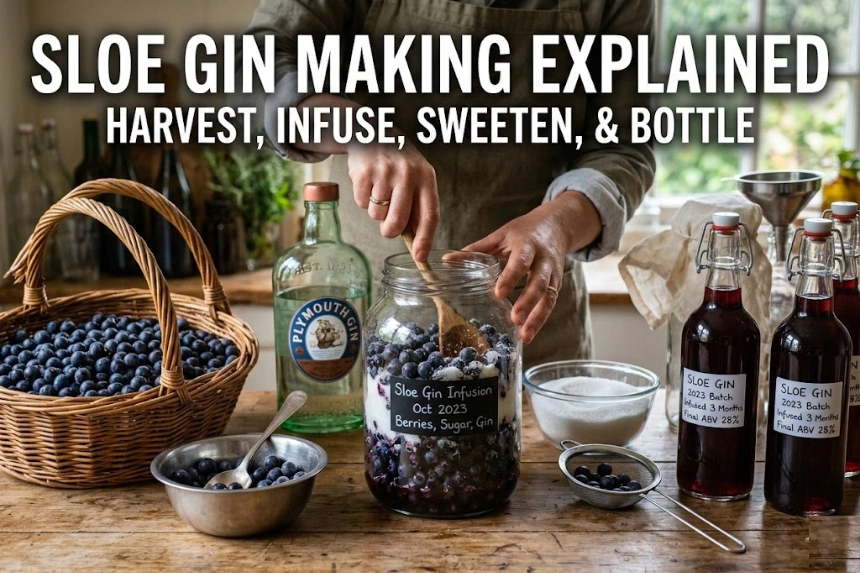 making sloe gin