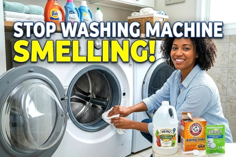 how to stop washing machine smelling