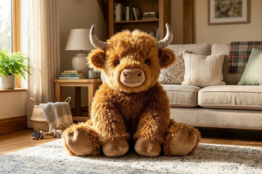 giant highland cow teddy