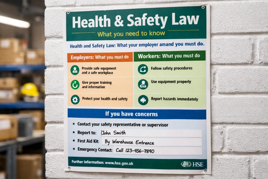 health and safety law poster
