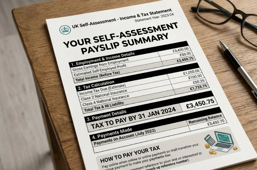 self assessment payslip