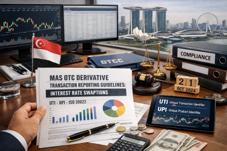 mas otc derivative transaction reporting guidelines interest rate swaptions